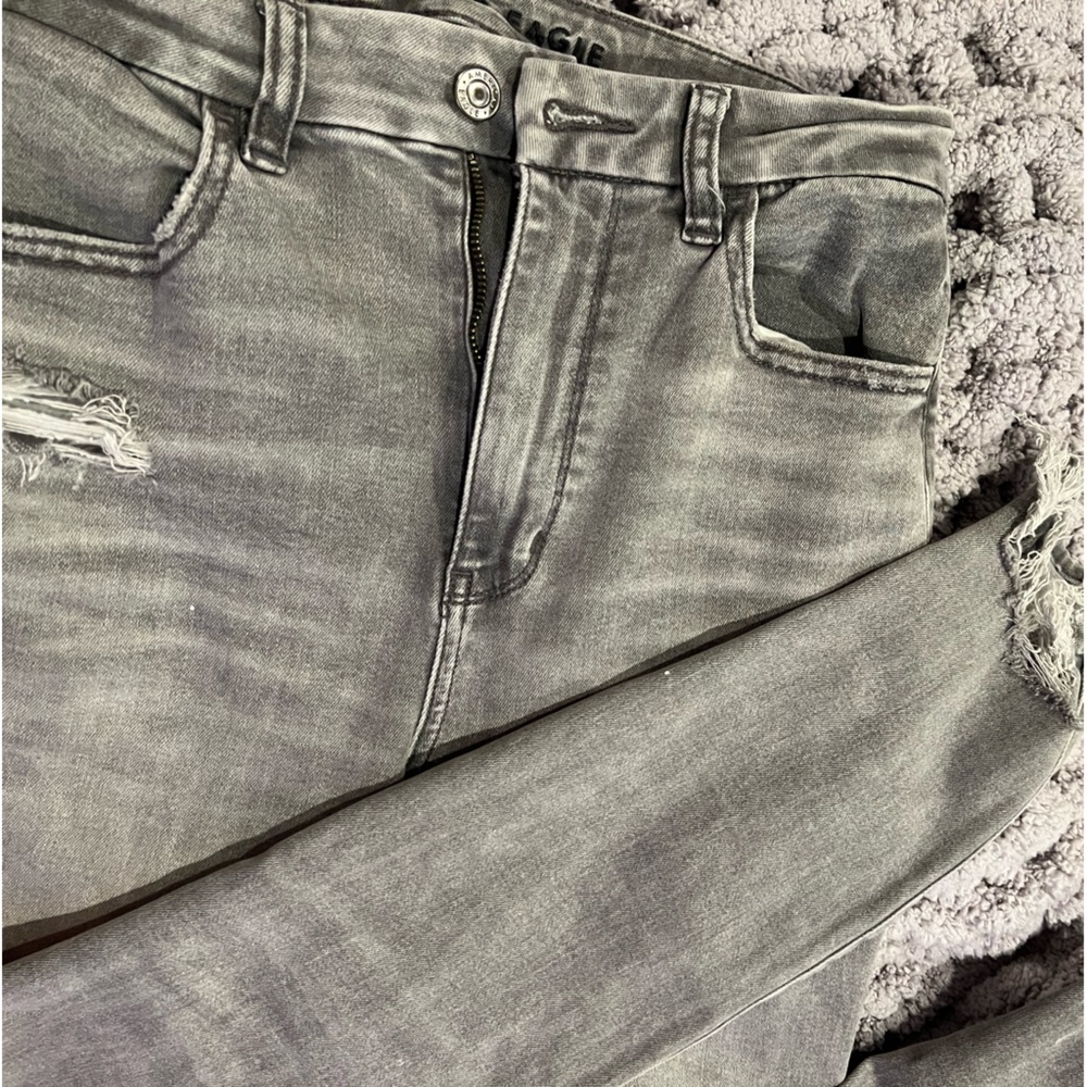 gray american eagle jeans